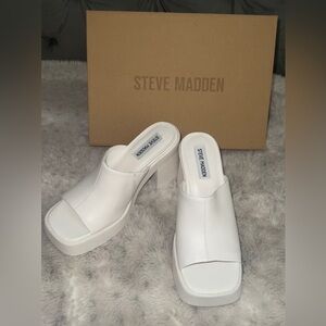Steve Madden Leather Block Sandals